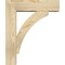 Ekena Millwork Thorton Block Rough Sawn Bracket w/ Offset Brace, Douglas Fir, 6"W x 20"D x 24"H BKT0604X20X24THR05RDF - alternate 3